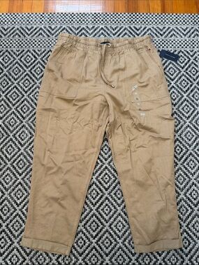 NWT Tommy Hilfiger Tan Drawstring Chinos